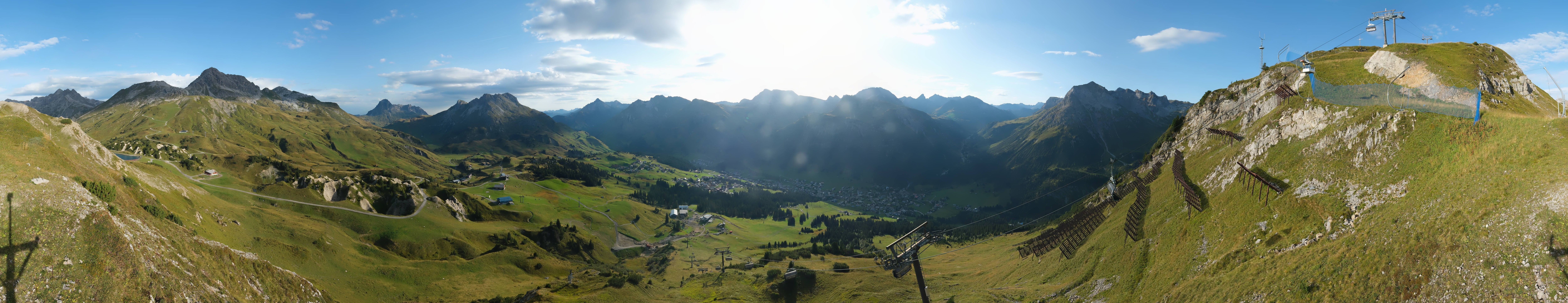 Archiv Foto Webcam Lech-Zürs: Kriegerhorn Panoramablick