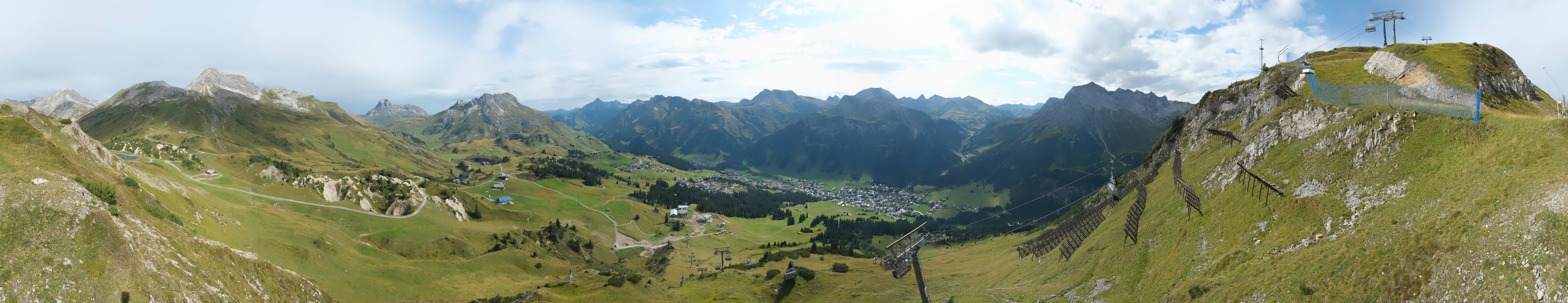 Archiv Foto Webcam Lech-Zürs: Kriegerhorn Panoramablick