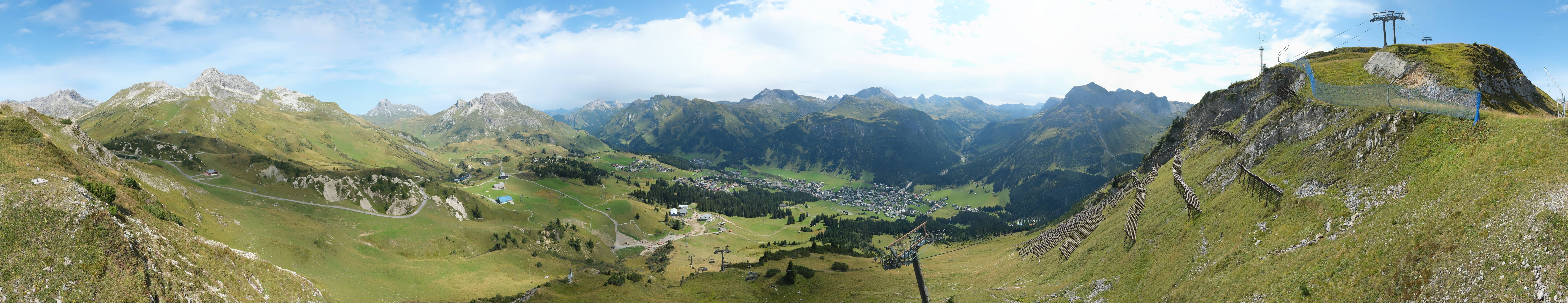 Archiv Foto Webcam Lech-Zürs: Kriegerhorn Panoramablick