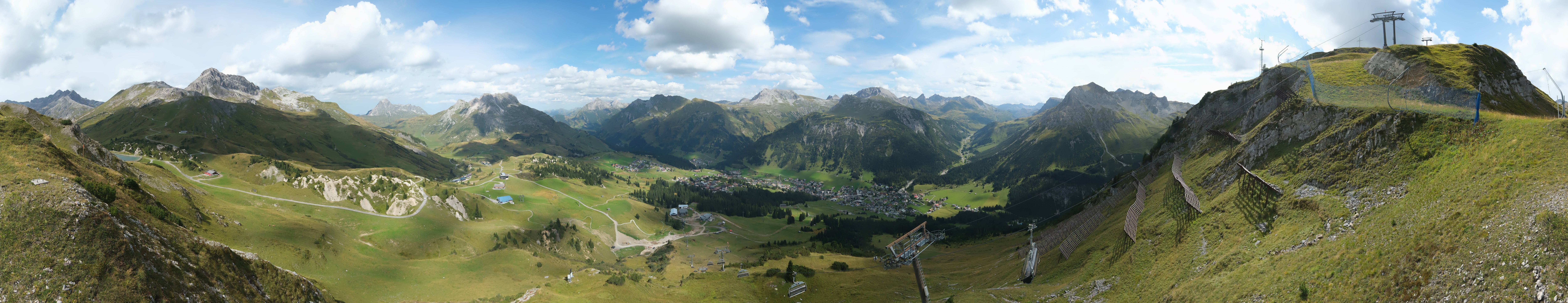 Archiv Foto Webcam Lech-Zürs: Kriegerhorn Panoramablick