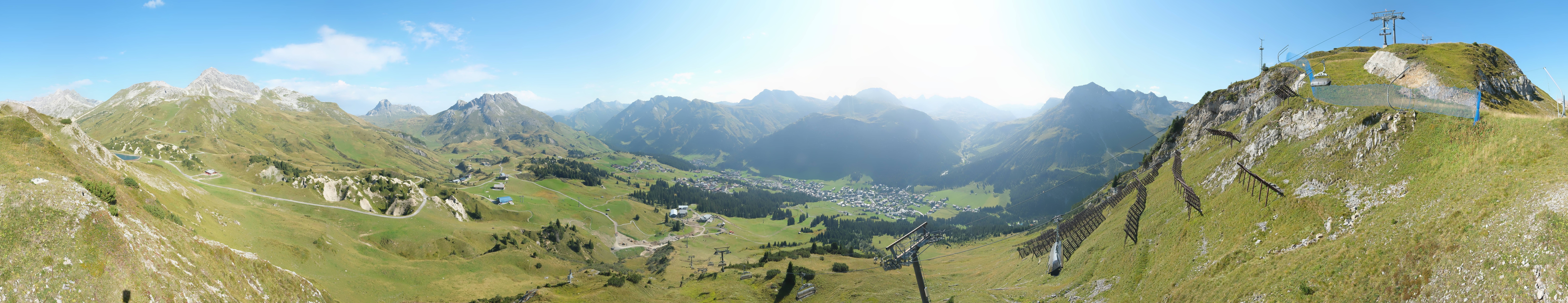 Archiv Foto Webcam Lech-Zürs: Kriegerhorn Panoramablick