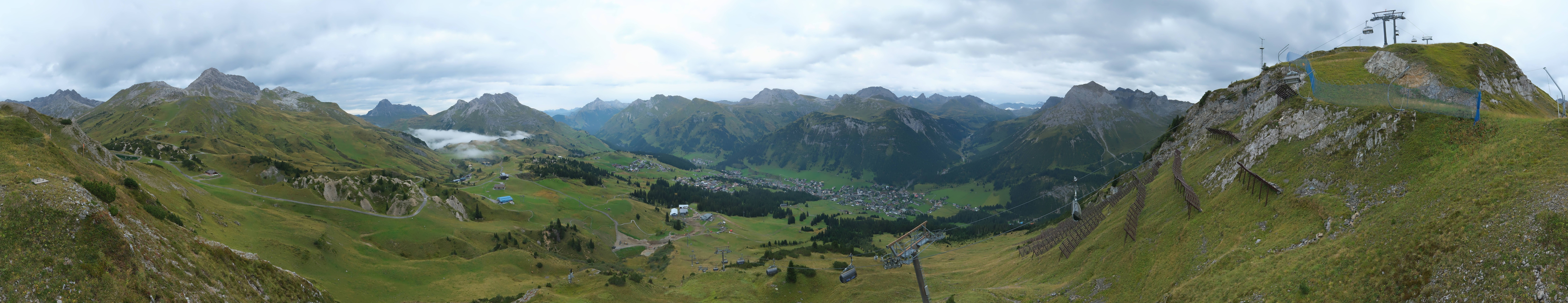 Archiv Foto Webcam Lech-Zürs: Kriegerhorn Panoramablick