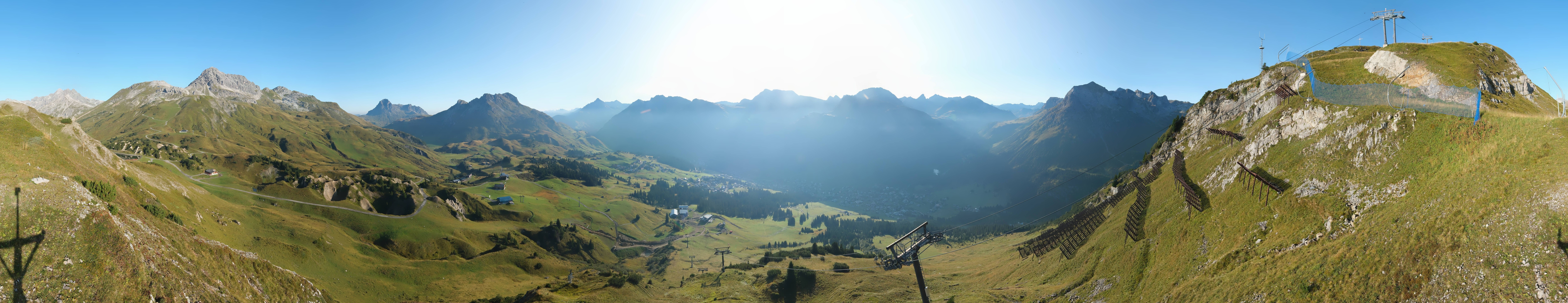 Archiv Foto Webcam Lech-Zürs: Kriegerhorn Panoramablick