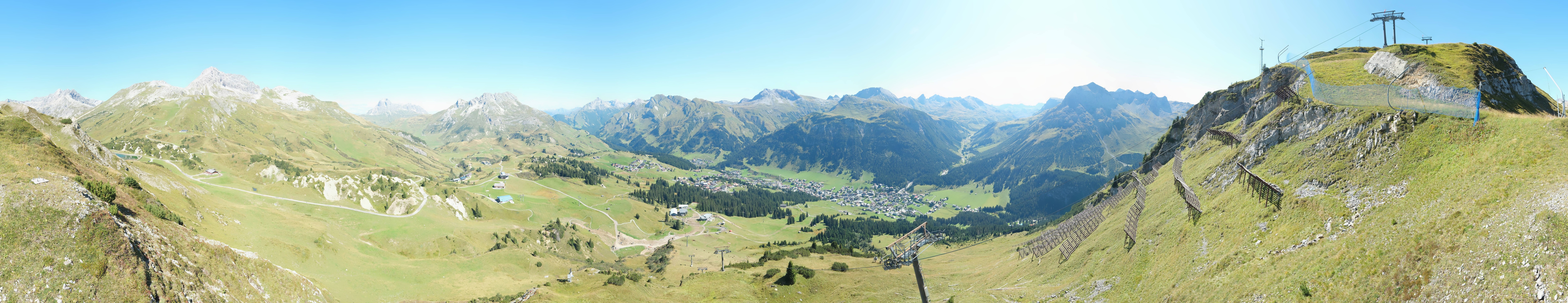 Archiv Foto Webcam Lech-Zürs: Kriegerhorn Panoramablick