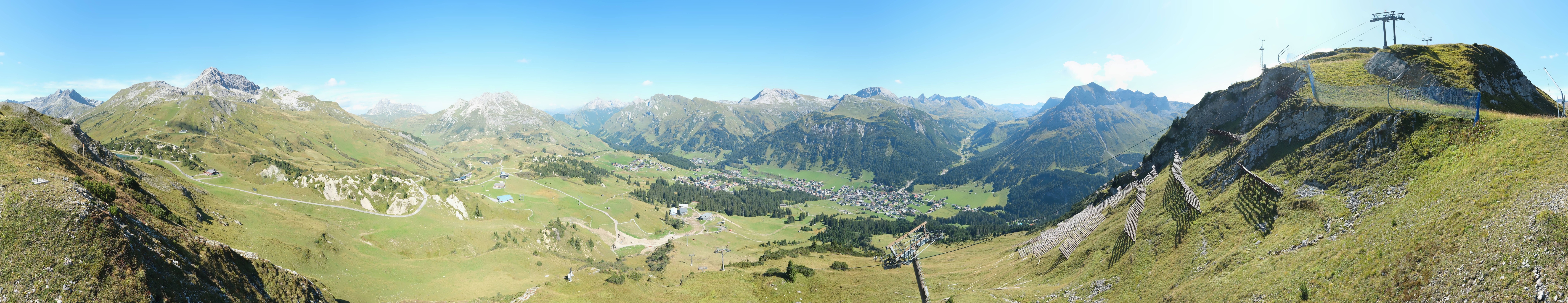 Archiv Foto Webcam Lech-Zürs: Kriegerhorn Panoramablick