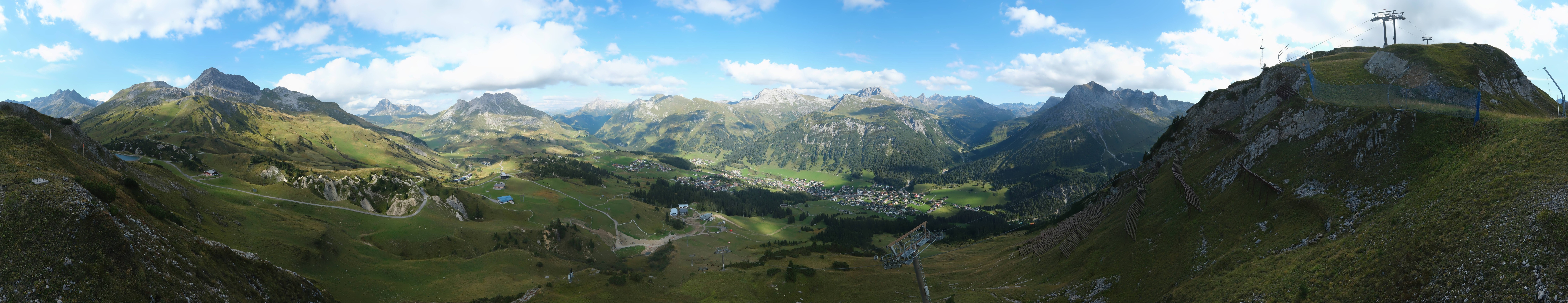 Archiv Foto Webcam Lech-Zürs: Kriegerhorn Panoramablick