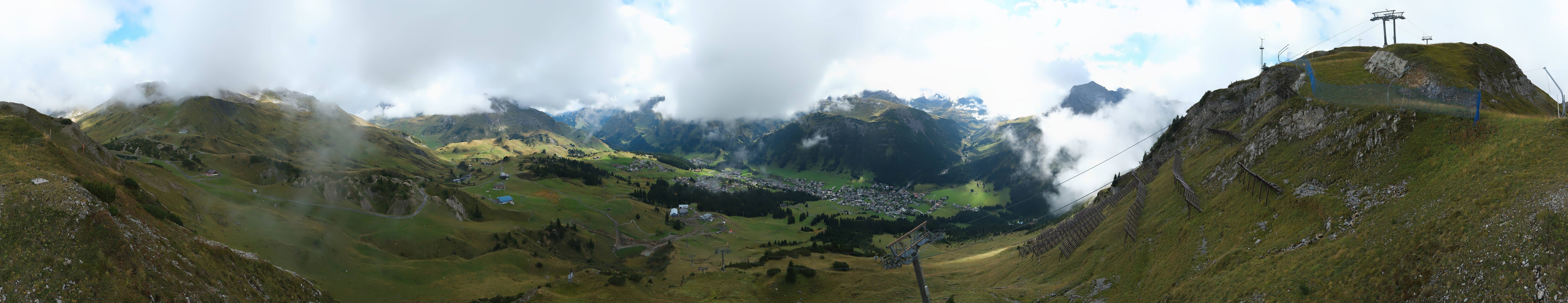 Archiv Foto Webcam Lech-Zürs: Kriegerhorn Panoramablick