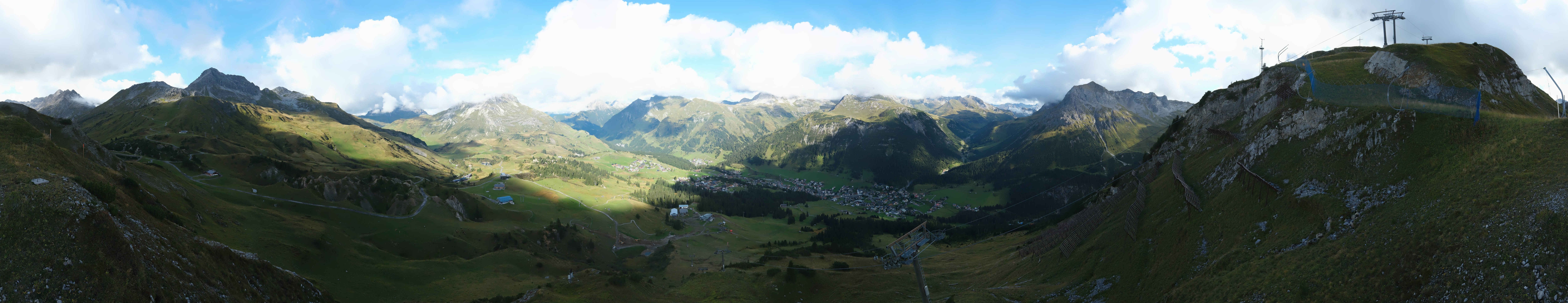 Archiv Foto Webcam Lech-Zürs: Kriegerhorn Panoramablick