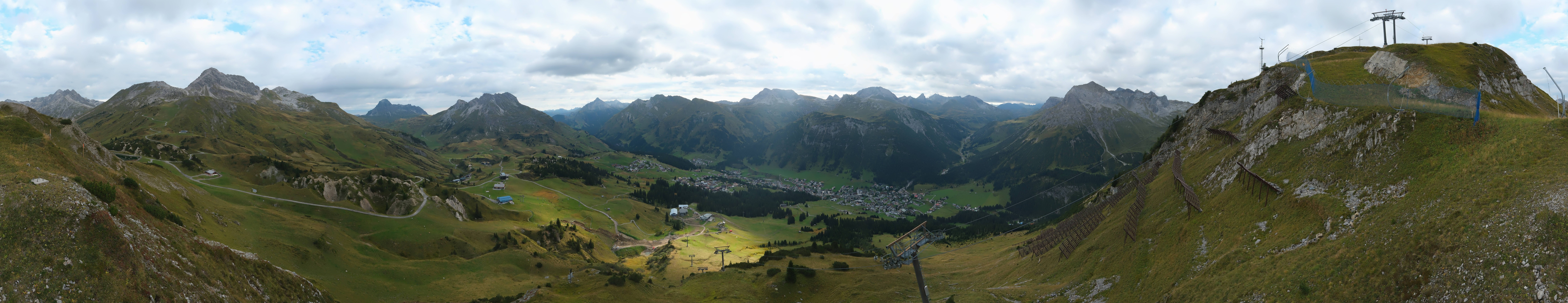 Archiv Foto Webcam Lech-Zürs: Kriegerhorn Panoramablick