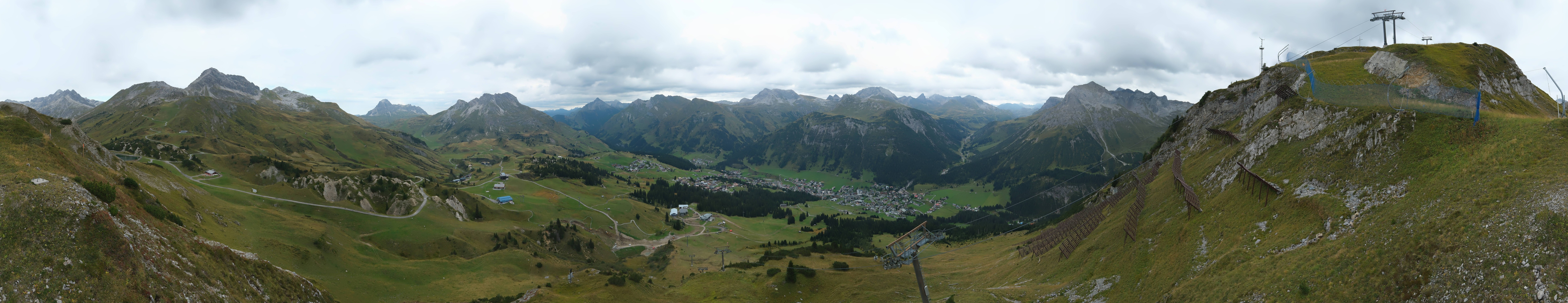 Archiv Foto Webcam Lech-Zürs: Kriegerhorn Panoramablick
