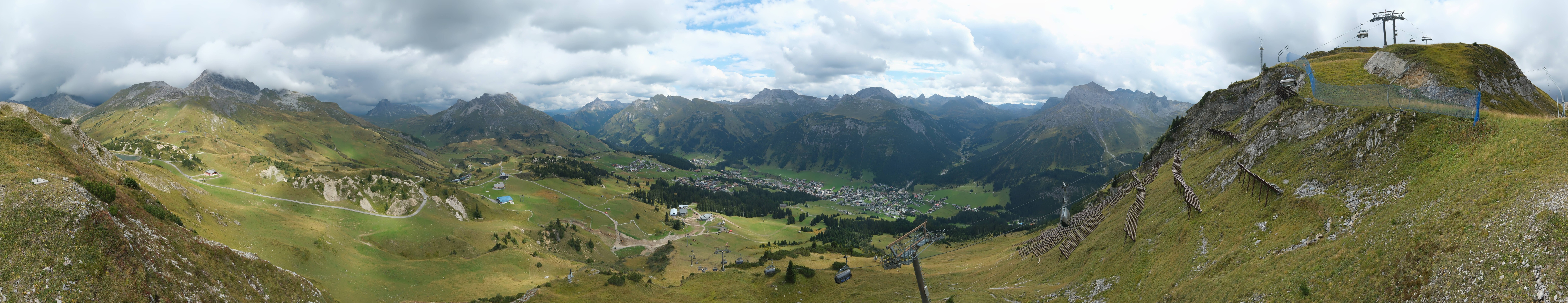 Archiv Foto Webcam Lech-Zürs: Kriegerhorn Panoramablick