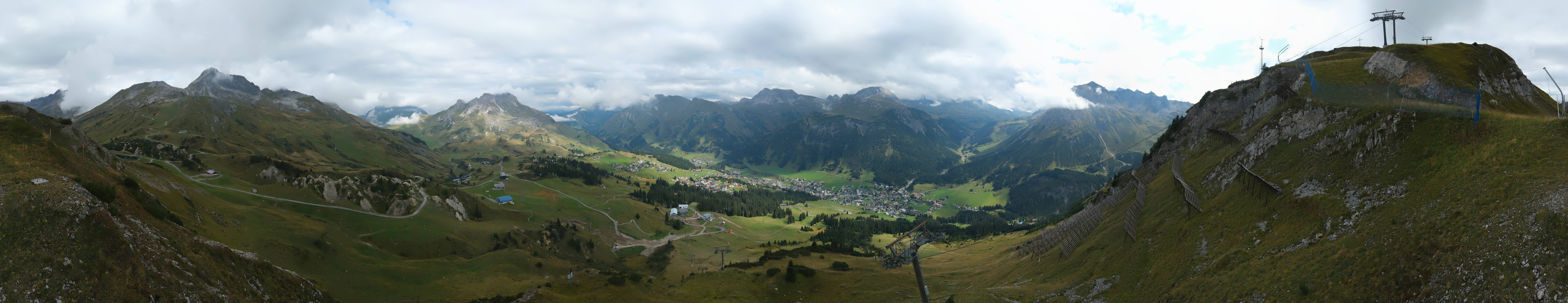 Archiv Foto Webcam Lech-Zürs: Kriegerhorn Panoramablick