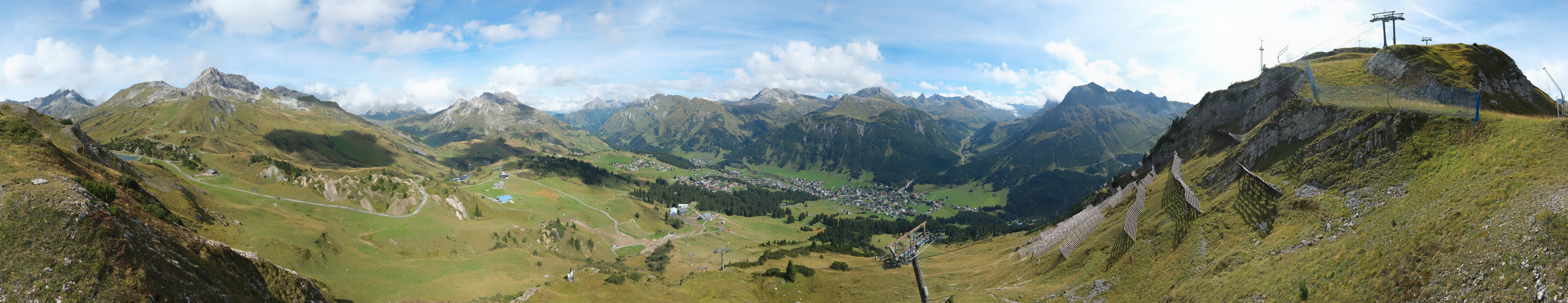 Archiv Foto Webcam Lech-Zürs: Kriegerhorn Panoramablick