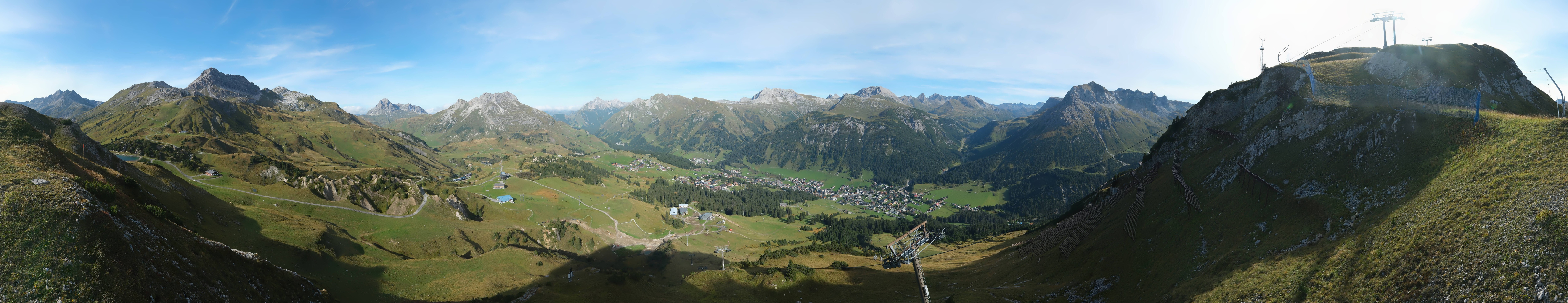 Archiv Foto Webcam Lech-Zürs: Kriegerhorn Panoramablick