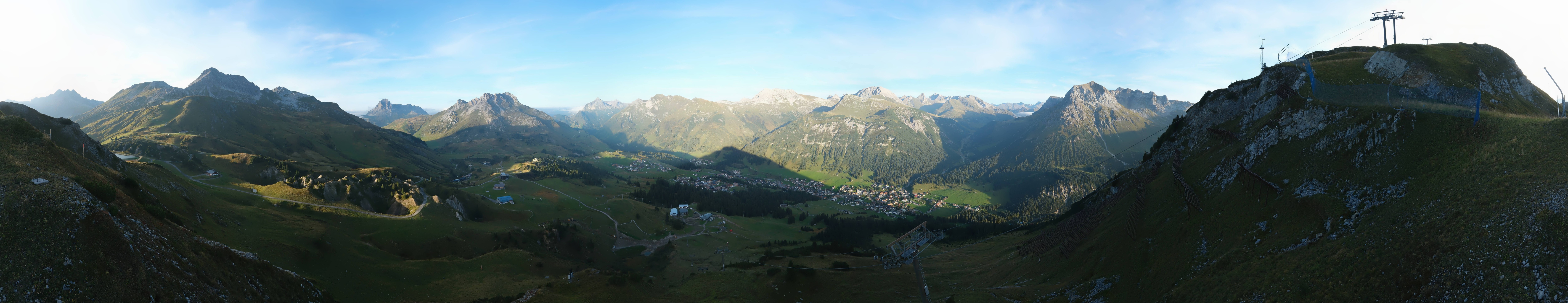 Archiv Foto Webcam Lech-Zürs: Kriegerhorn Panoramablick