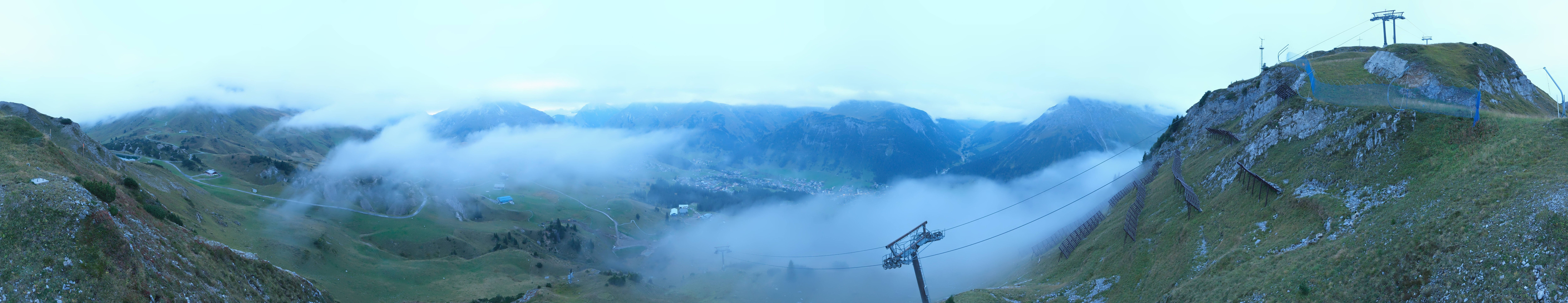 Archiv Foto Webcam Lech-Zürs: Kriegerhorn Panoramablick