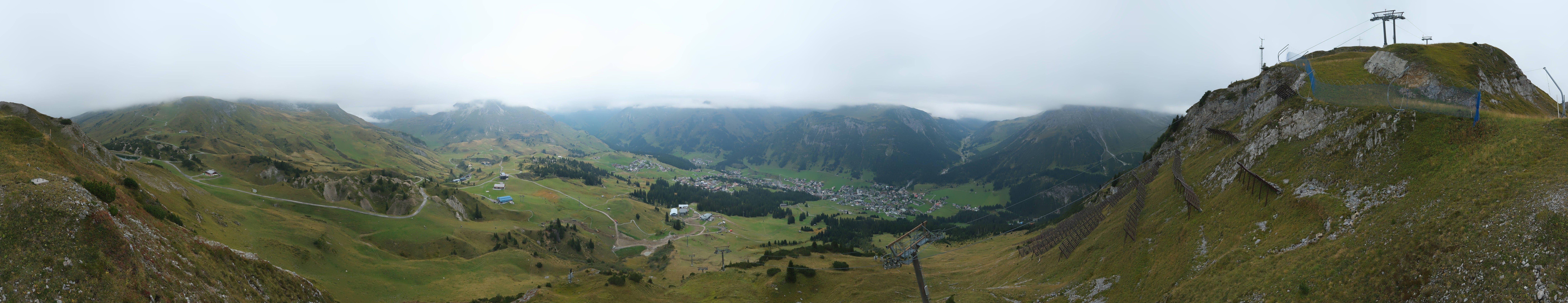 Archiv Foto Webcam Lech-Zürs: Kriegerhorn Panoramablick
