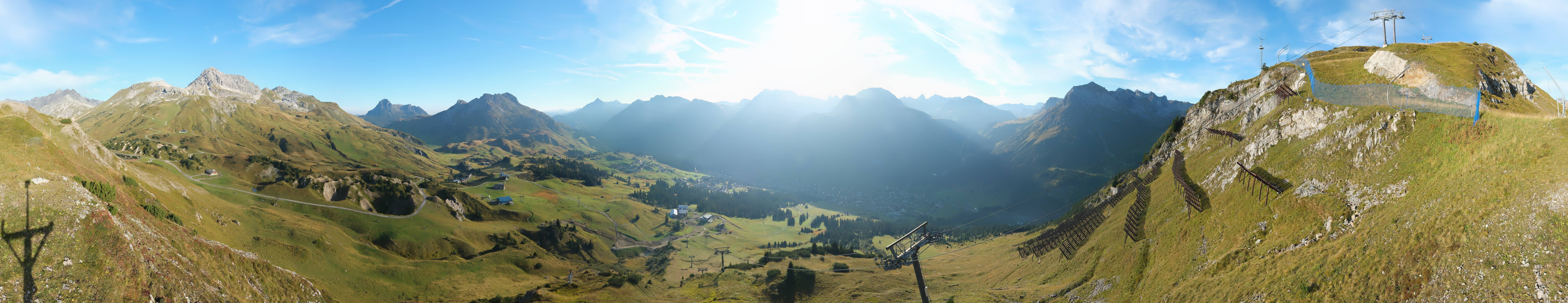 Archiv Foto Webcam Lech-Zürs: Kriegerhorn Panoramablick