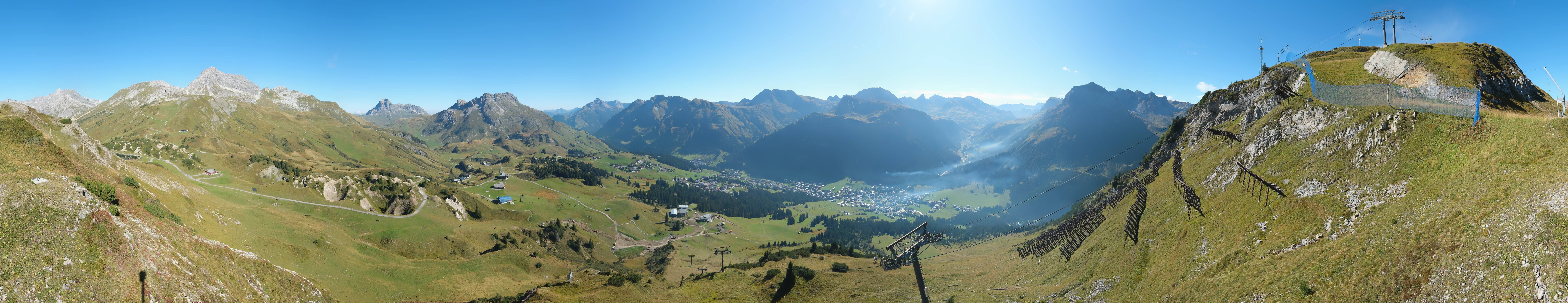 Archiv Foto Webcam Lech-Zürs: Kriegerhorn Panoramablick