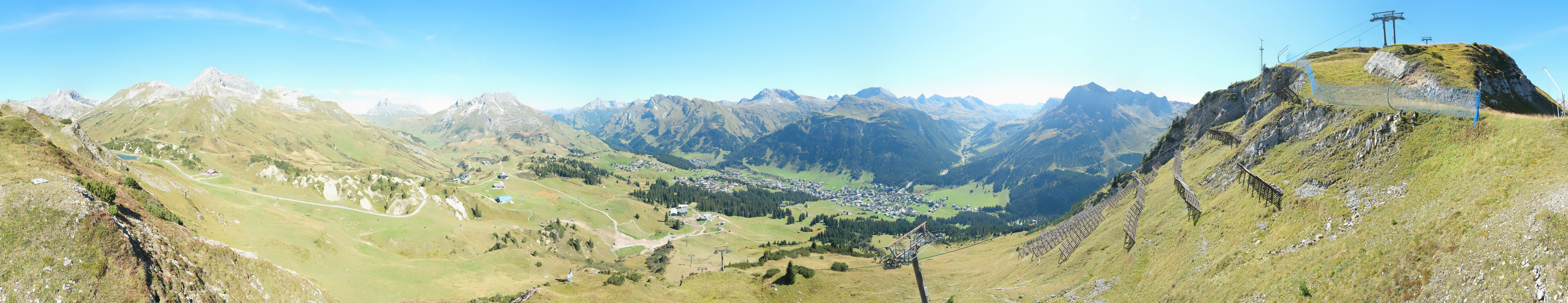 Archiv Foto Webcam Lech-Zürs: Kriegerhorn Panoramablick