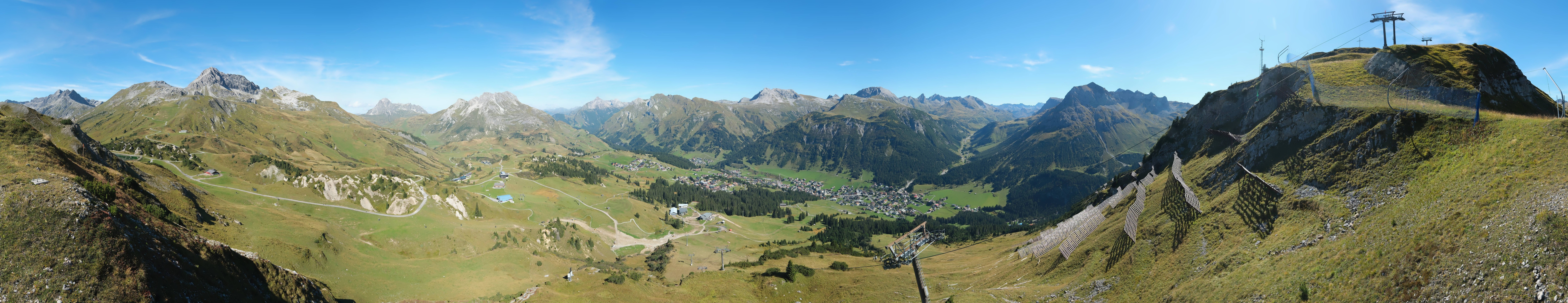 Archiv Foto Webcam Lech-Zürs: Kriegerhorn Panoramablick