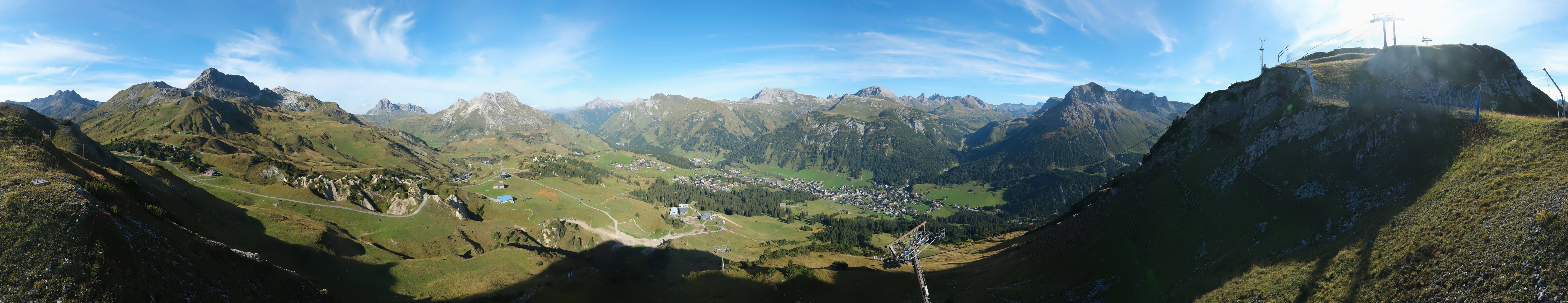 Archiv Foto Webcam Lech-Zürs: Kriegerhorn Panoramablick