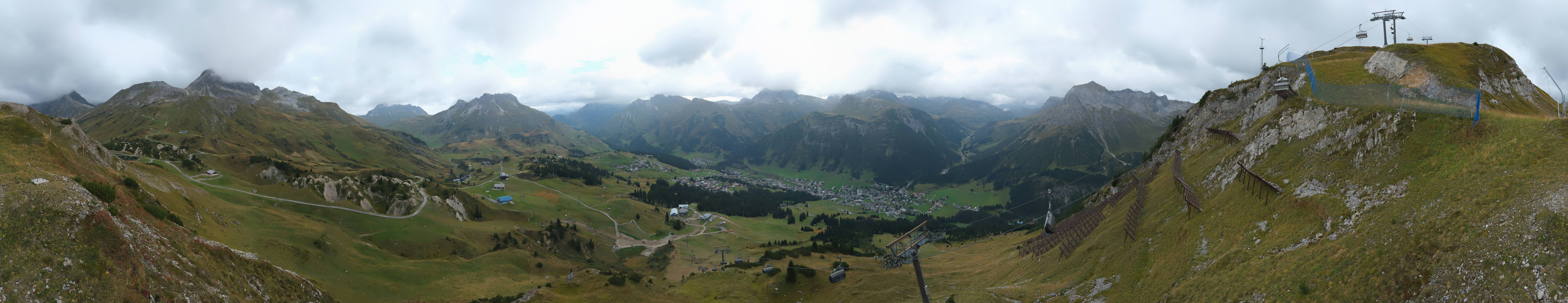 Archiv Foto Webcam Lech-Zürs: Kriegerhorn Panoramablick