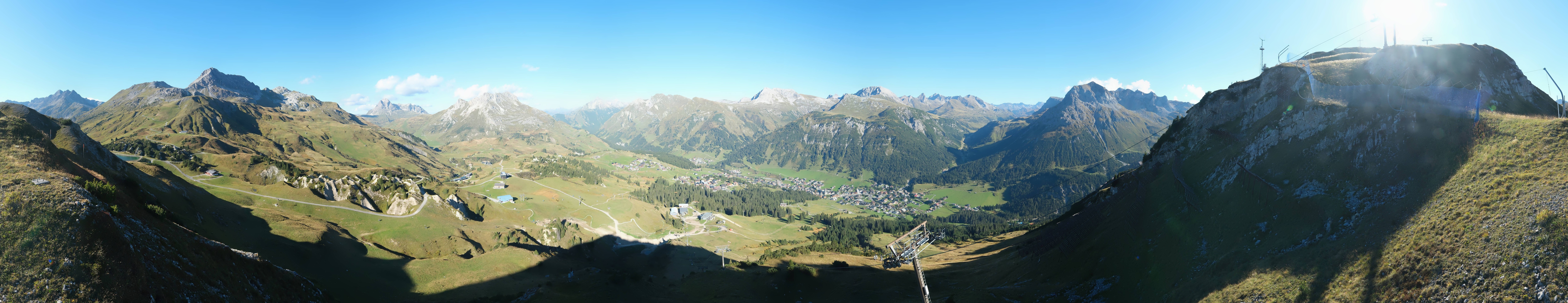 Archiv Foto Webcam Lech-Zürs: Kriegerhorn Panoramablick