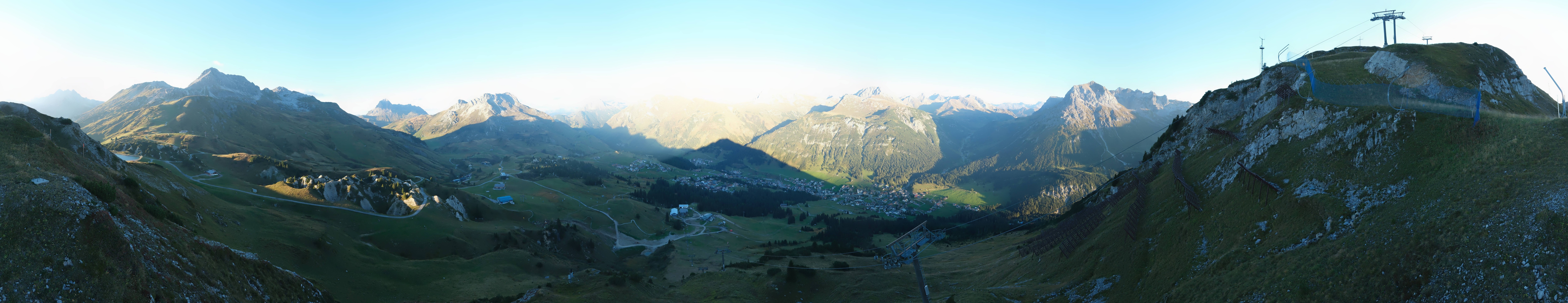 Archiv Foto Webcam Lech-Zürs: Kriegerhorn Panoramablick