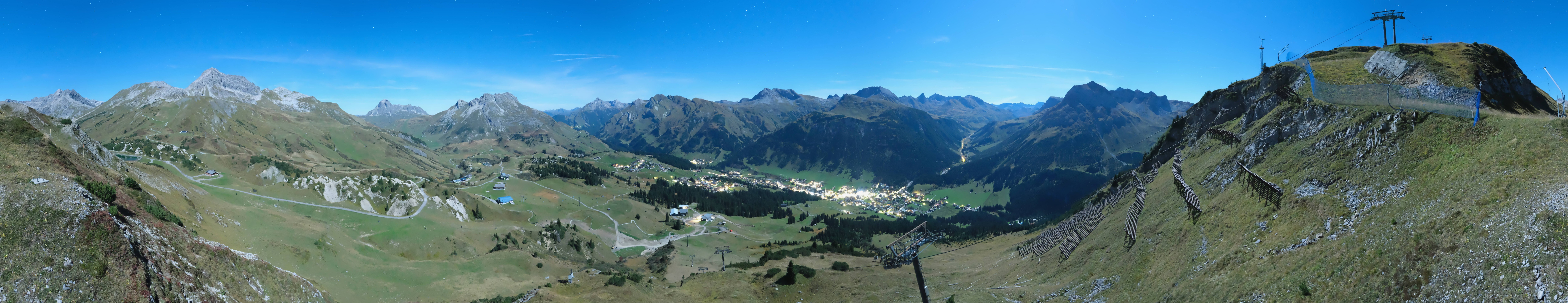 Archiv Foto Webcam Lech-Zürs: Kriegerhorn Panoramablick