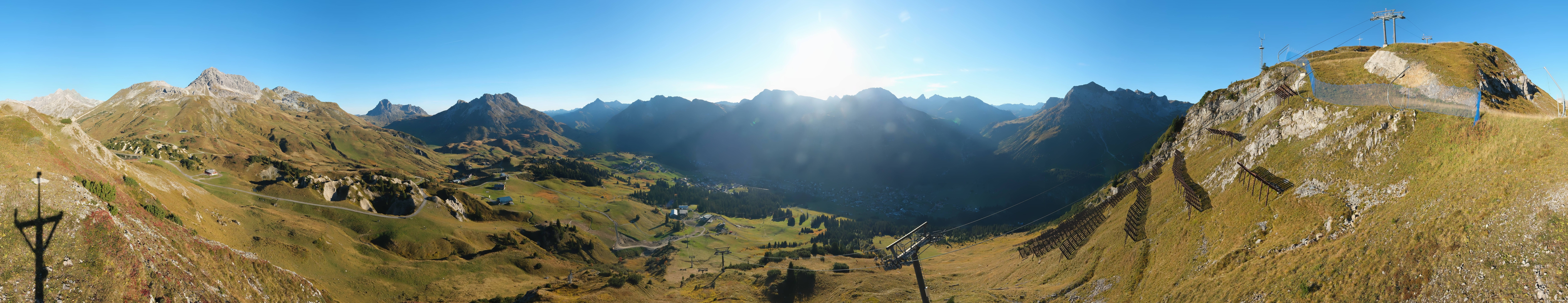 Archiv Foto Webcam Lech-Zürs: Kriegerhorn Panoramablick