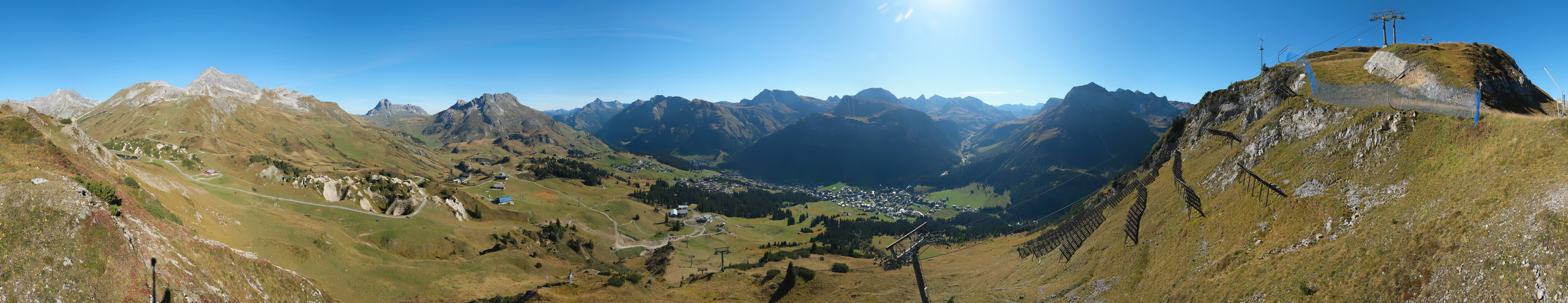 Archiv Foto Webcam Lech-Zürs: Kriegerhorn Panoramablick