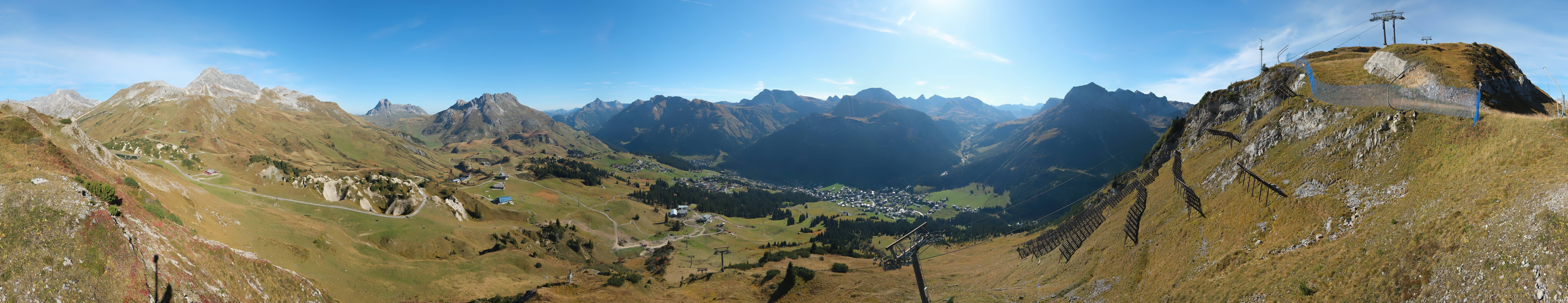 Archiv Foto Webcam Lech-Zürs: Kriegerhorn Panoramablick