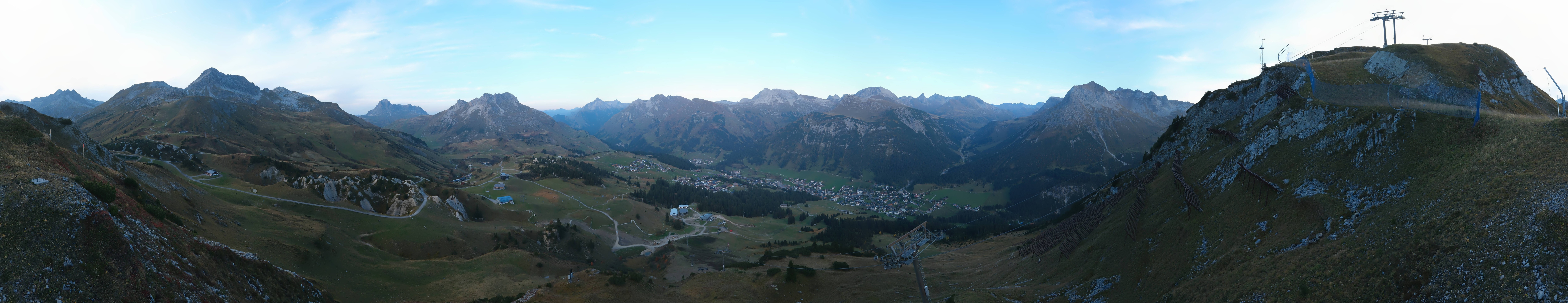 Archiv Foto Webcam Lech-Zürs: Kriegerhorn Panoramablick