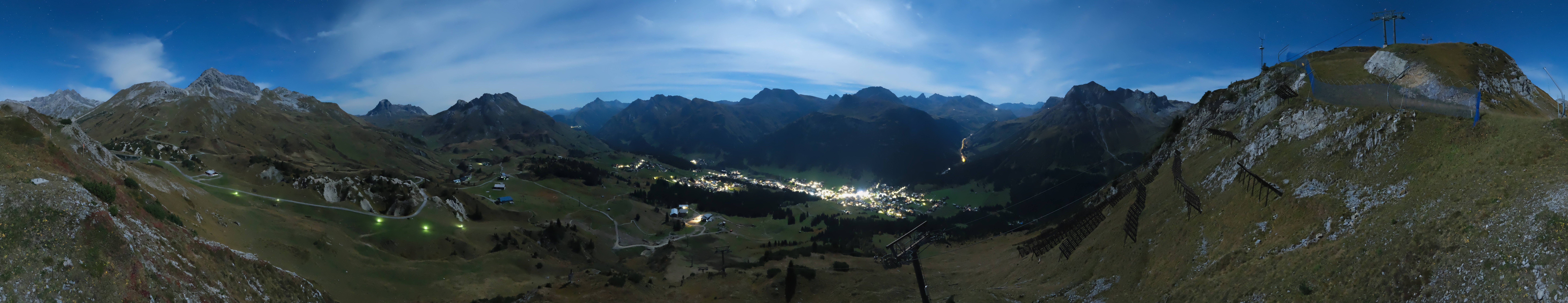Archiv Foto Webcam Lech-Zürs: Kriegerhorn Panoramablick