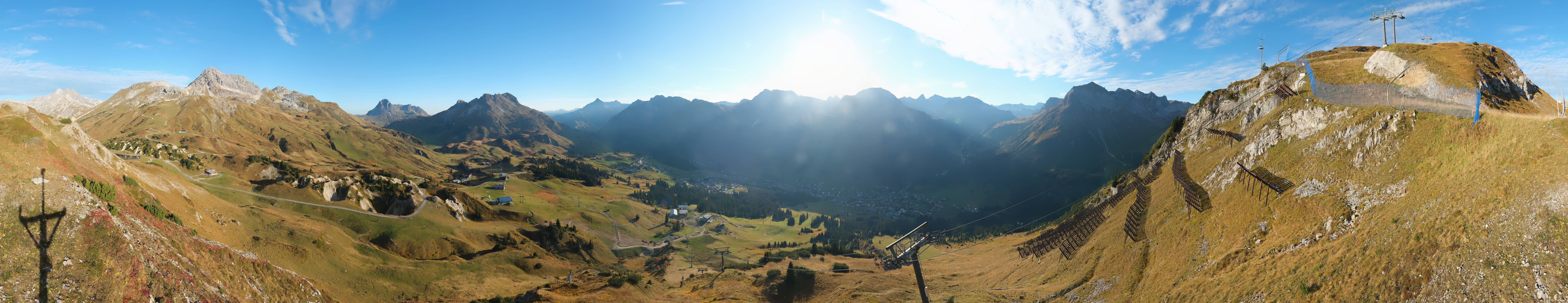 Archiv Foto Webcam Lech-Zürs: Kriegerhorn Panoramablick