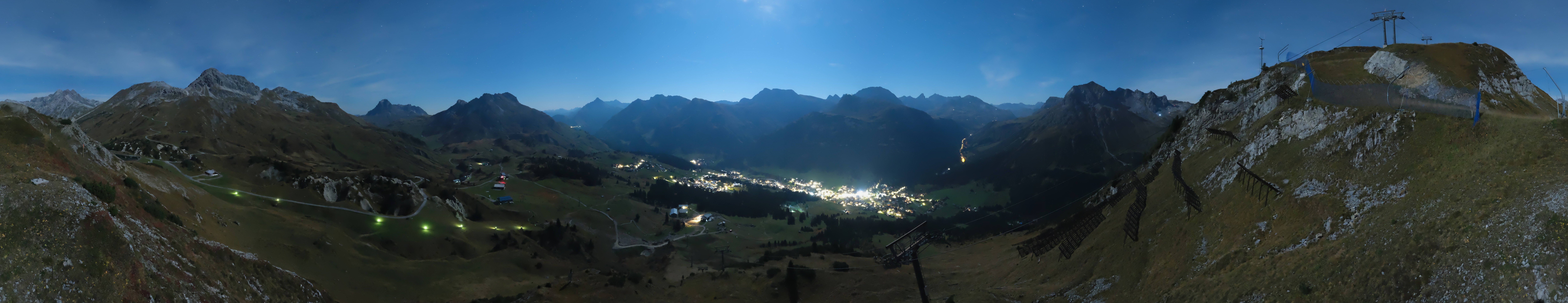 Archiv Foto Webcam Lech-Zürs: Kriegerhorn Panoramablick