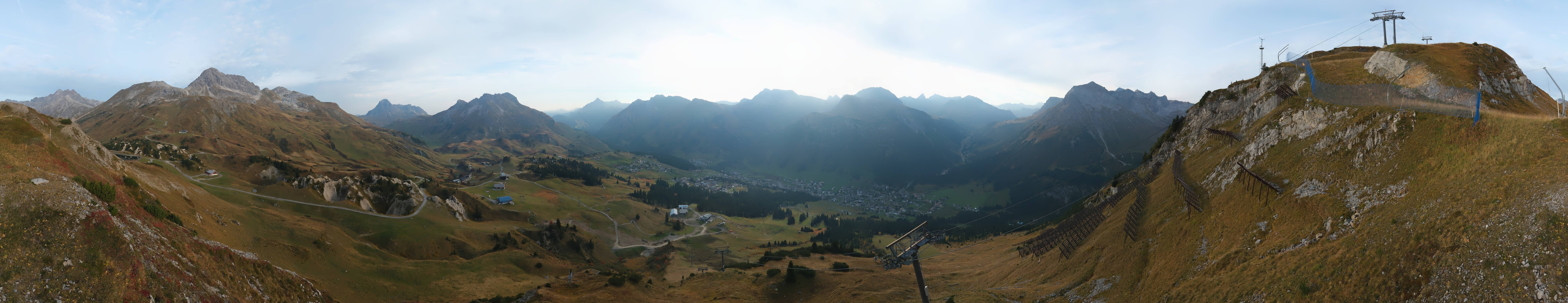 Archiv Foto Webcam Lech-Zürs: Kriegerhorn Panoramablick