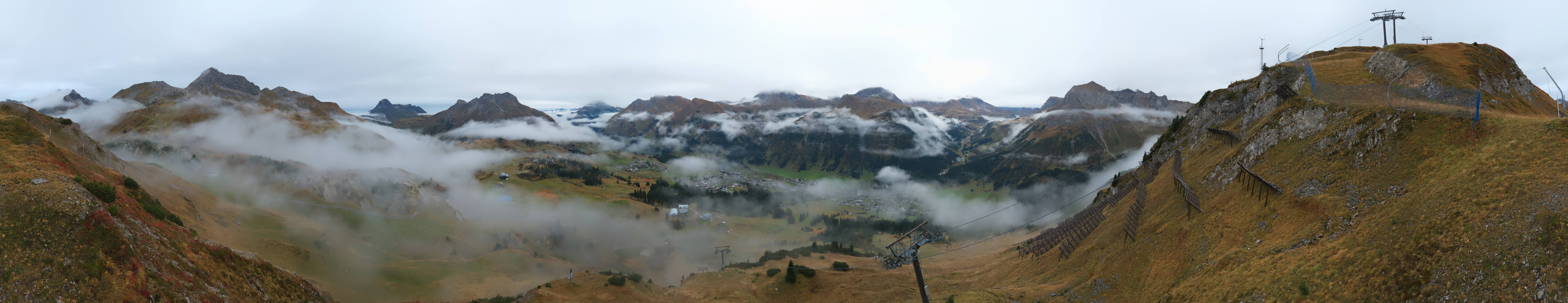 Archiv Foto Webcam Lech-Zürs: Kriegerhorn Panoramablick