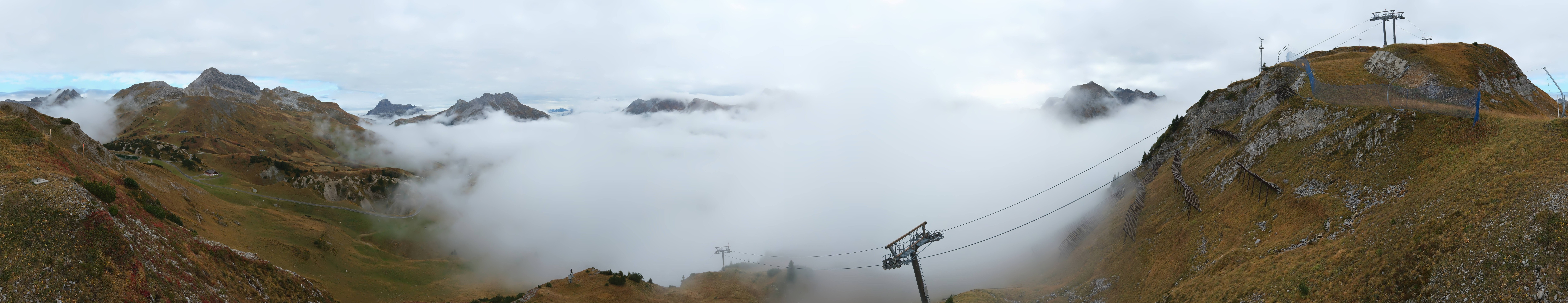 Archiv Foto Webcam Lech-Zürs: Kriegerhorn Panoramablick