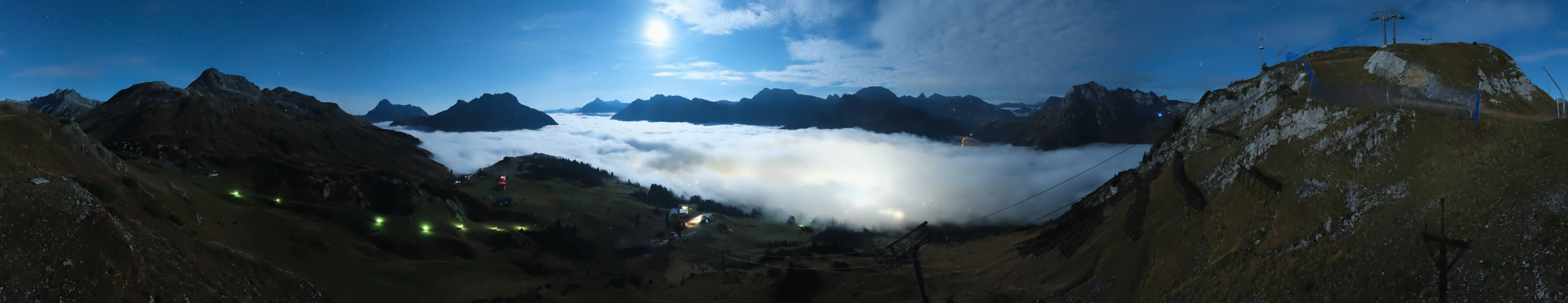Archiv Foto Webcam Lech-Zürs: Kriegerhorn Panoramablick