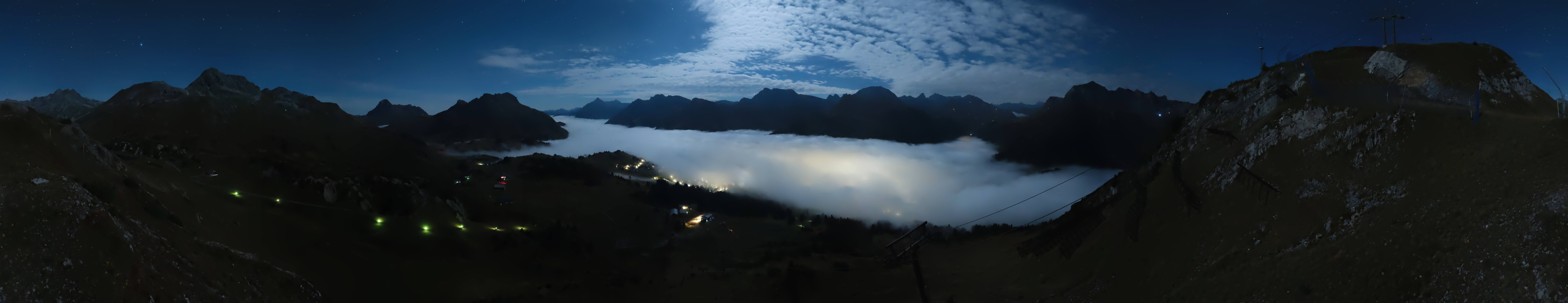 Archiv Foto Webcam Lech-Zürs: Kriegerhorn Panoramablick