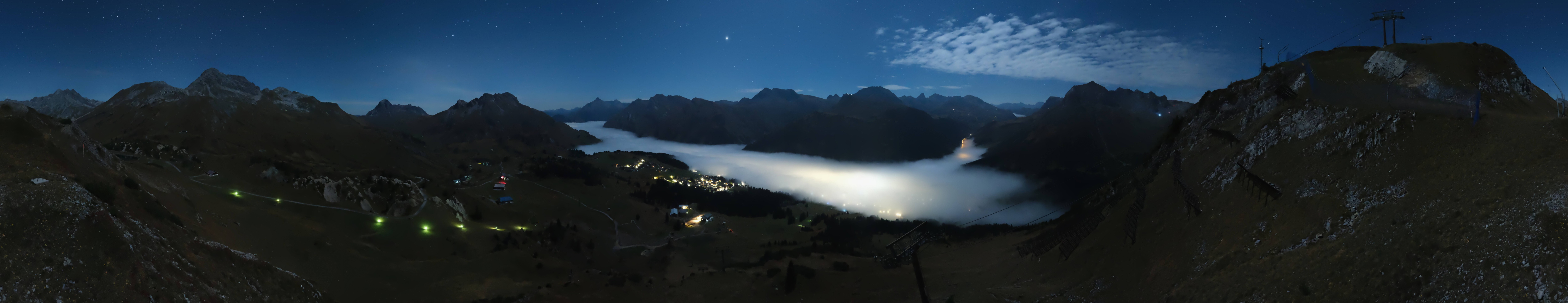 Archiv Foto Webcam Lech-Zürs: Kriegerhorn Panoramablick