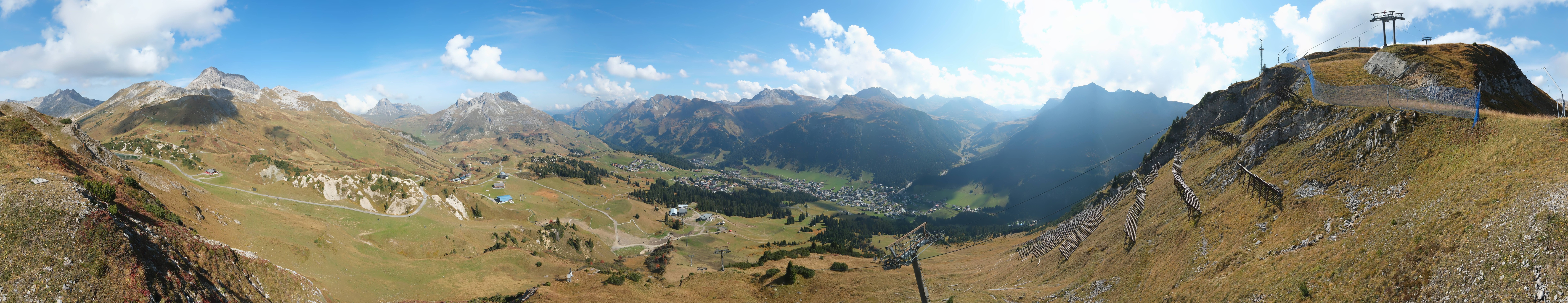 Archiv Foto Webcam Lech-Zürs: Kriegerhorn Panoramablick