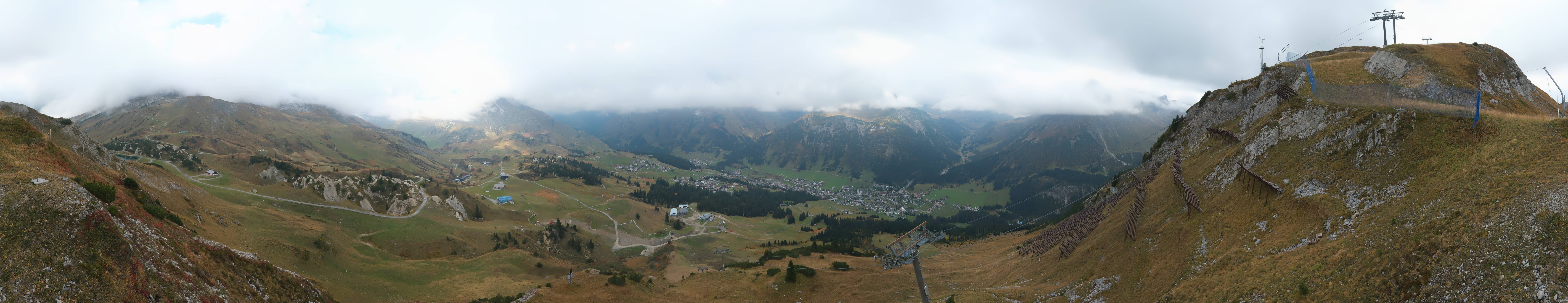 Archiv Foto Webcam Lech-Zürs: Kriegerhorn Panoramablick