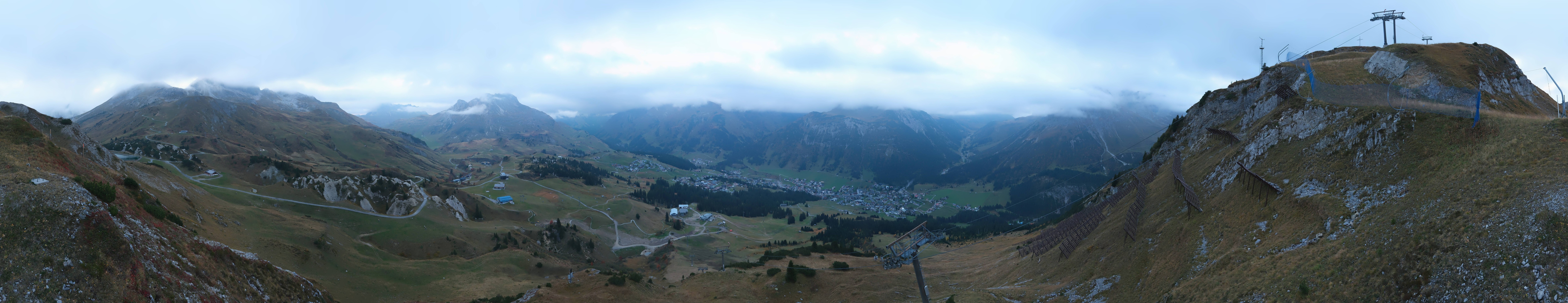 Archiv Foto Webcam Lech-Zürs: Kriegerhorn Panoramablick