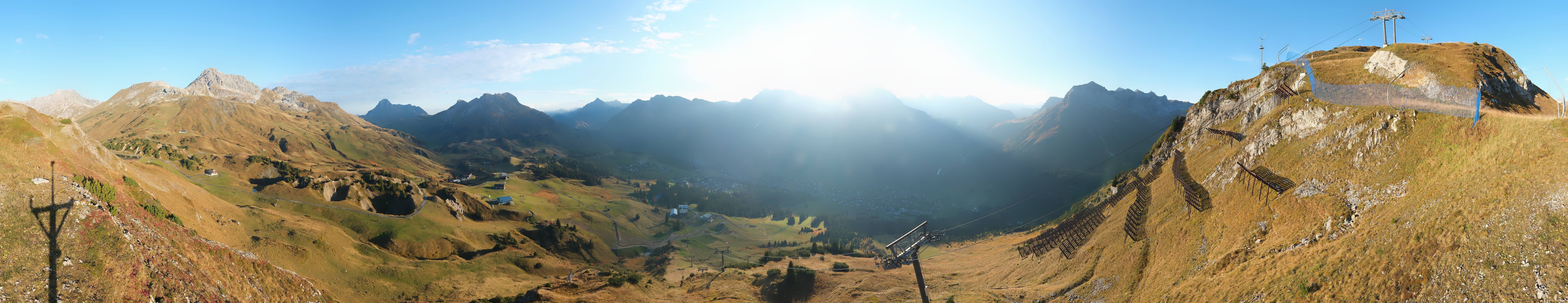 Archiv Foto Webcam Lech-Zürs: Kriegerhorn Panoramablick