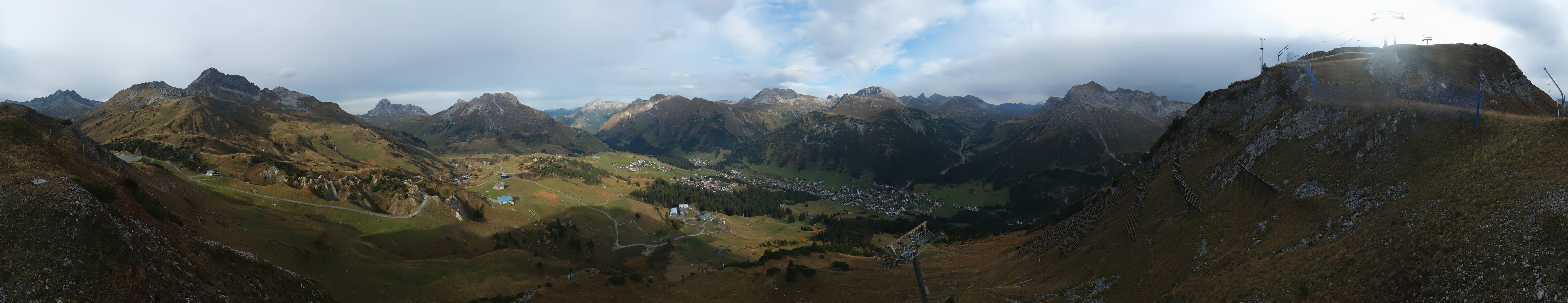 Archiv Foto Webcam Lech-Zürs: Kriegerhorn Panoramablick