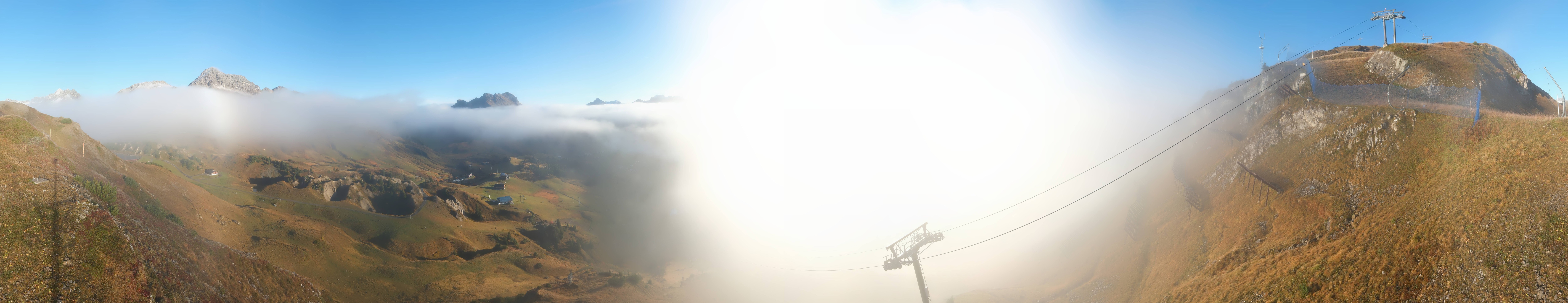 Archiv Foto Webcam Lech-Zürs: Kriegerhorn Panoramablick