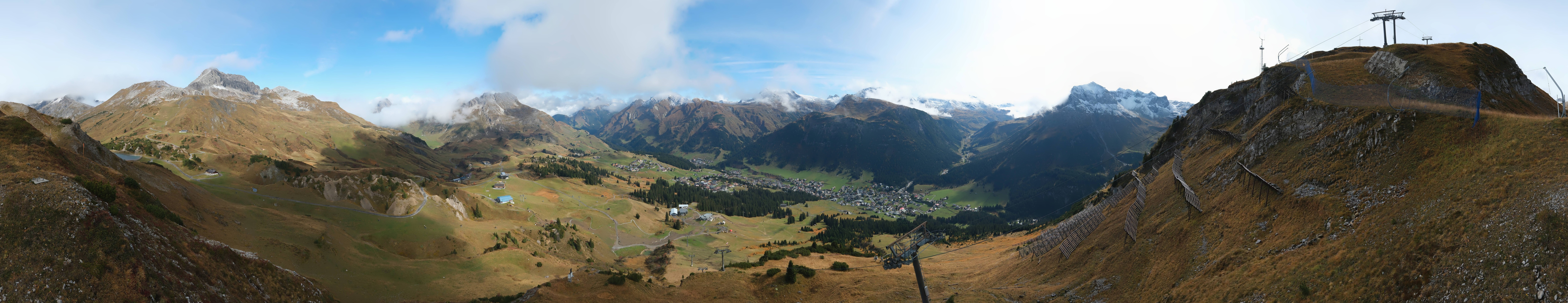 Archiv Foto Webcam Lech-Zürs: Kriegerhorn Panoramablick